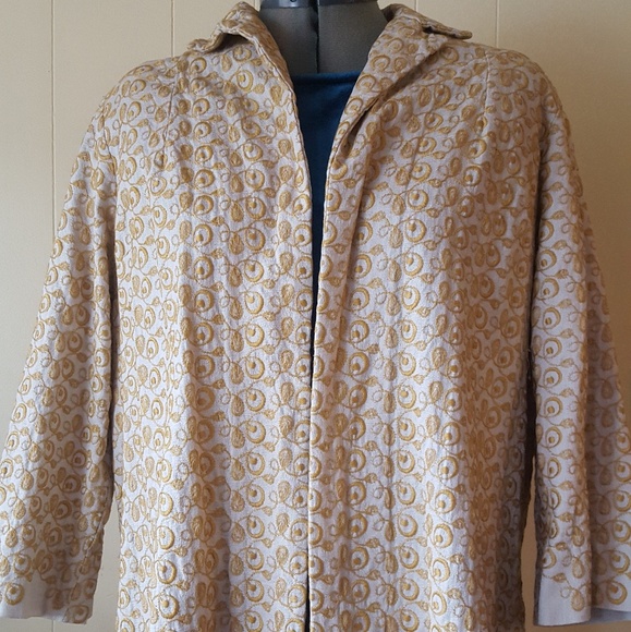 Vintage 1960s coat gold embroidered swing jacket. - Picture 5 of 8